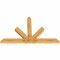 Ekena Millwork Saratoga Rough Sawn Timber Gable Bracket, Western Red Cedar, 84"W x 53"H x 4"D x 6"F, 15/12 Pitch GBW084X53X0406SAR00RWR - alternate 4
